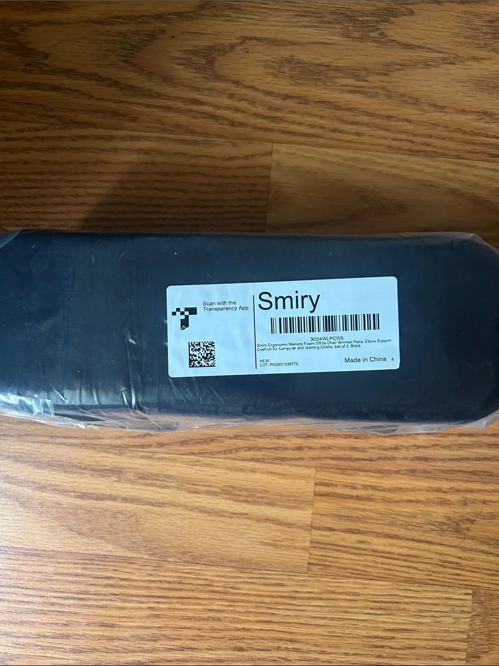 Black Armrest Cushion Strap Mount for Chairs - Never Opened